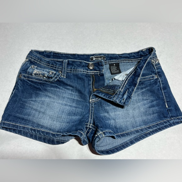 Soundgirl Jean shorts size 9 - Picture 3 of 7